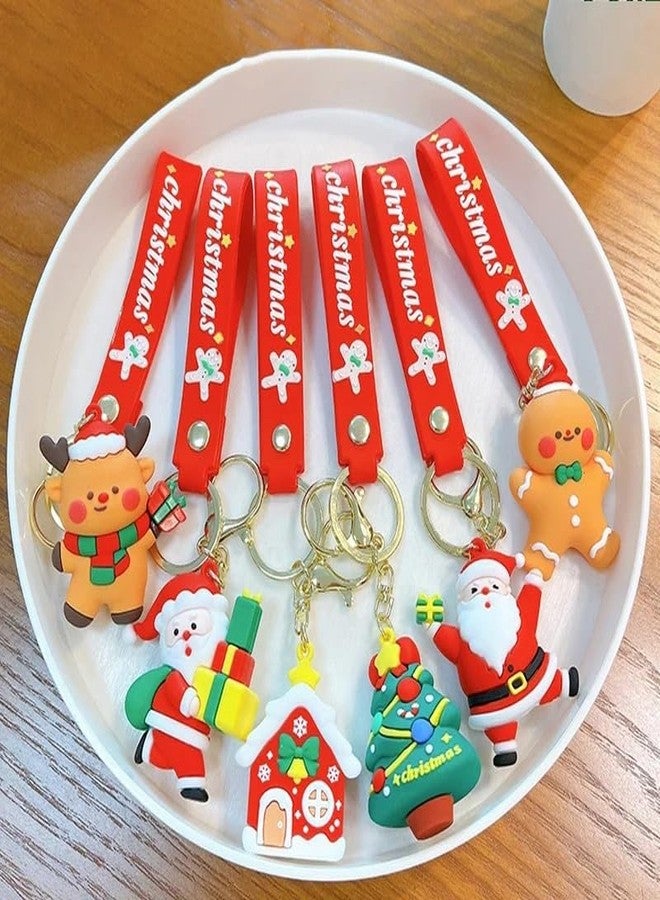 IndusBay® 4 Pieces, Christmas Theme Cute Keychain Bag Keychain Key Holder Christmas Party Gift Giveaways Pendants Key Chain Gifts, Multicolor - Image 5